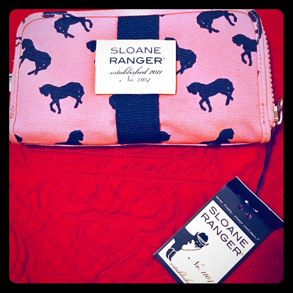 Sloane Ranger Zip Around Wallet Horses